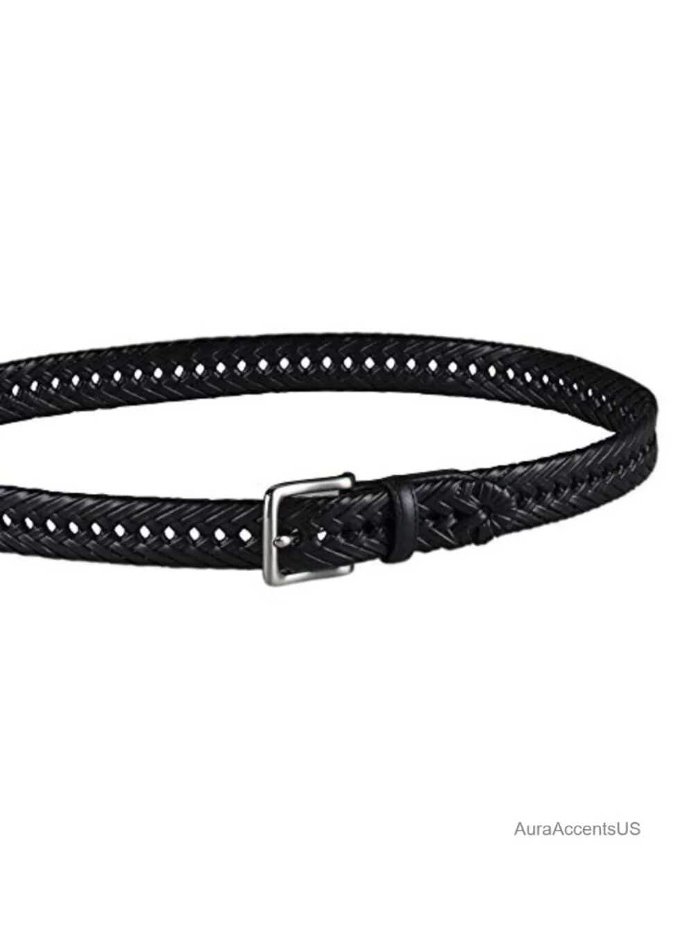 Braided Leather Belt 1.25